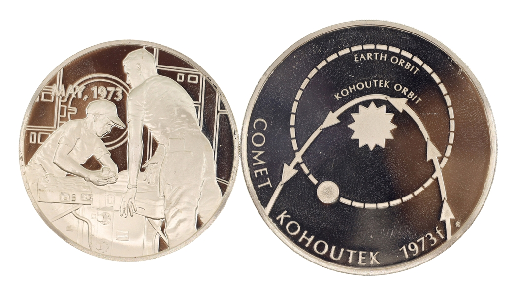 FRANKLIN MINT STERLING SILVER COMET COMMEMORATIVE COINS