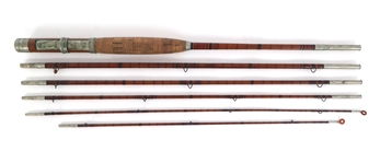EARLY 20TH C. HENRY ANDRUS BAMBOO TRUNK FLY FISHING ROD