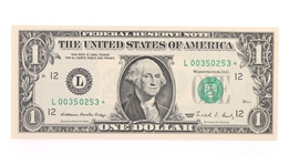 1969-2017 US $1 STAR GREEN SEAL FEDERAL RESERVE NOTES