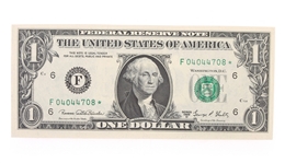 1969-2017 US $1 STAR GREEN SEAL FEDERAL RESERVE NOTES