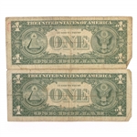 1957 UNITED STATES BLUE SEAL $1 SILVER CERTIFICATES
