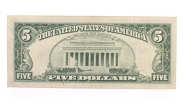 1934 US BLUE SEAL & 1953-1963 RED SEAL $5 NOTES