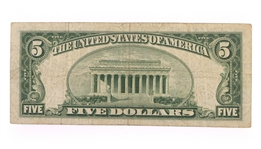 1934 US BLUE SEAL & 1953-1963 RED SEAL $5 NOTES
