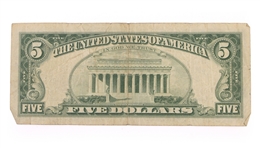 1934 US BLUE SEAL & 1953-1963 RED SEAL $5 NOTES