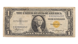 1935 US $1 SILVER CERTIFICATES BLUE SEAL & YELLOW SEAL