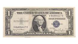 1935 US $1 SILVER CERTIFICATES BLUE SEAL & YELLOW SEAL