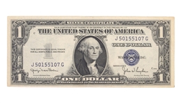 1935 US $1 SILVER CERTIFICATES BLUE SEAL & YELLOW SEAL