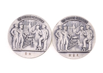 STERLING SILVER 1926 US STEEL CORP 25-YEAR MEDALS