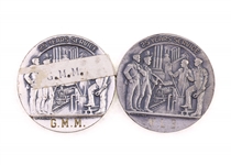 STERLING SILVER 1926 US STEEL CORP 25-YEAR MEDALS