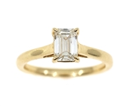 14K YELLOW GOLD 0.98 CT LAB-GROWN DIAMOND SOLITAIRE