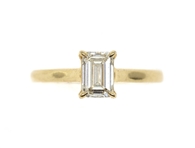 14K YELLOW GOLD 0.98 CT LAB-GROWN DIAMOND SOLITAIRE