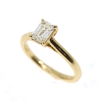 14K YELLOW GOLD 0.98 CT LAB-GROWN DIAMOND SOLITAIRE
