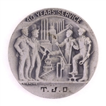 STERLING SILVER US STEEL CORP 30 & 40-YEAR MEDALS