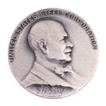 STERLING SILVER US STEEL CORP 30 & 40-YEAR MEDALS