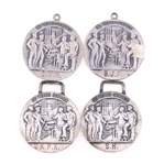 STERLING SILVER US STEEL CORP 30 & 40-YEAR MEDALS