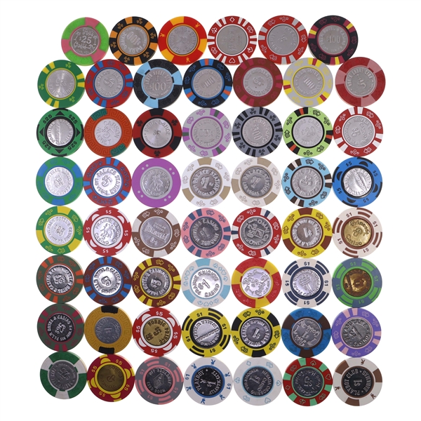COIN INLAY CASINO CHIPS