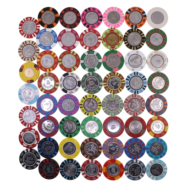 COIN INLAY CASINO CHIPS