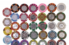 COIN INLAY CASINO CHIPS