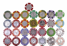 COIN INLAY CASINO CHIPS