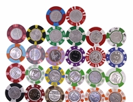COIN INLAY CASINO CHIPS