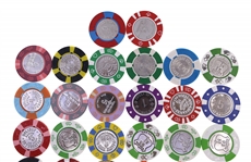 COIN INLAY CASINO CHIPS