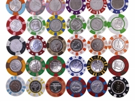 COIN INLAY CASINO CHIPS