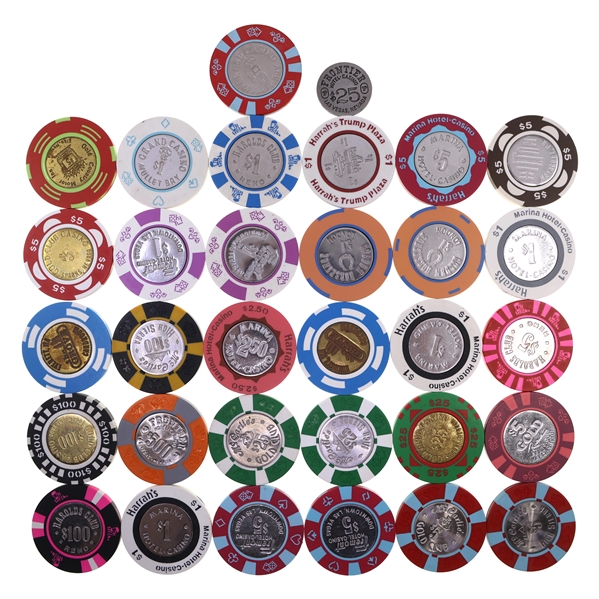 COIN INLAY CASINO CHIPS