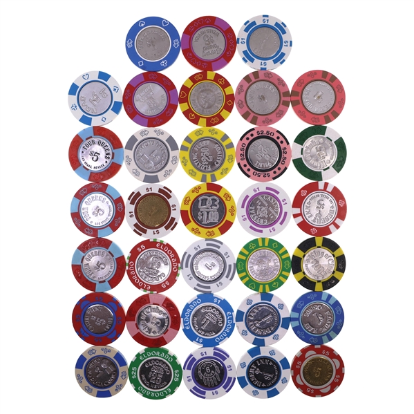 COIN INLAY CASINO CHIPS