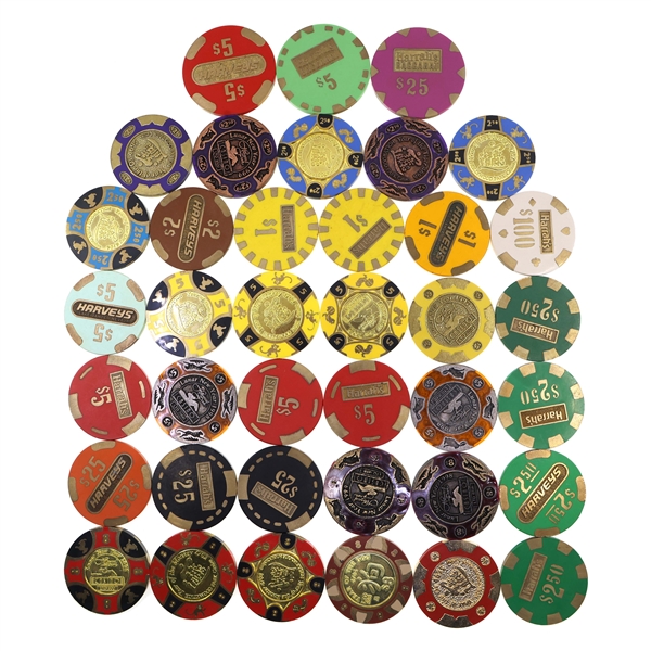 PLASTIC MOLDED SLUG CORE CASINO CHIPS