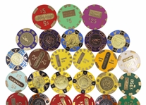 PLASTIC MOLDED SLUG CORE CASINO CHIPS