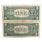 1957 SILVER CERTIFICATE 1 DOLLAR NOTES