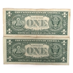 1957 SILVER CERTIFICATE 1 DOLLAR NOTES