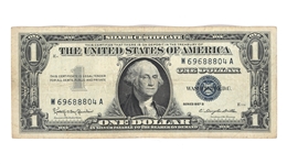 1957 SILVER CERTIFICATE 1 DOLLAR NOTES