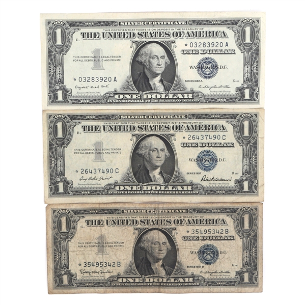 1957 US STAR SILVER CERTIFICATES