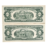 1963 US RED SEAL $2 BANKNOTES