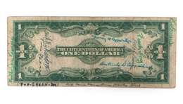 1923 US $1 BLUE SEAL SILVER CERTIFICATE NOTE
