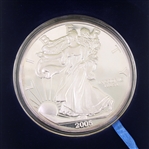 2005 US 1/2 LB .999 FINE SILVER WALKING LIBERTY ROUND