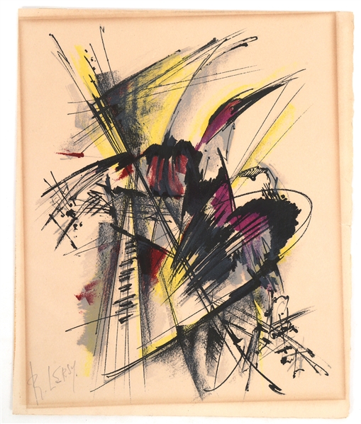 ROGER LERSY LITHOGRAPH ON PAPER SIGNED