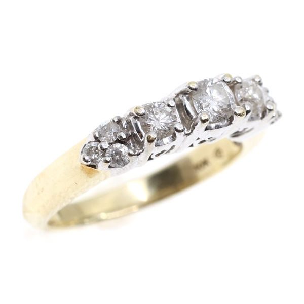 10K YELLOW GOLD 0.42 CTW DIAMOND RING 