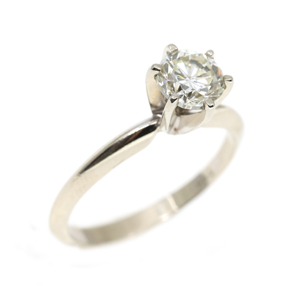 .80 CT ROUND DIAMOND SOLITAIRE 14K GOLD RING