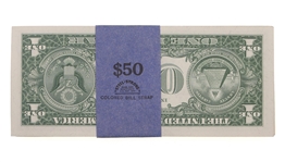 1957 US $1 SILVER CERTIFICATE BLUE SEAL NOTES $50 FACE