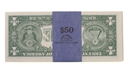 1957 US $1 SILVER CERTIFICATE BLUE SEAL NOTES $50 FACE