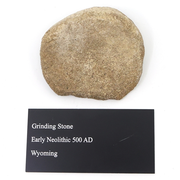 CARVED LITHIC HAND TOOL FROM WYOMING