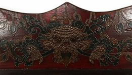 EARLY 20TH C. WOODEN TIBETAN BUDDHIST SHRINE CABINET 