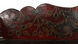EARLY 20TH C. WOODEN TIBETAN BUDDHIST SHRINE CABINET 