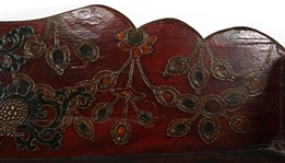 EARLY 20TH C. WOODEN TIBETAN BUDDHIST SHRINE CABINET 