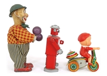 20TH C. LITHO WIND UP TIN TOYS