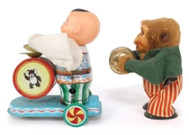 20TH C. LITHO WIND UP TIN TOYS