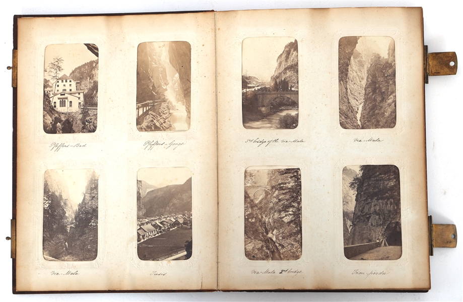 A. BRAUN & OTHER CARTES DE VISITE OF SWITZERLAND ALBUM