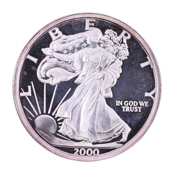 .999 SILVER 1 OZT 2000 NEW MILLENIUM BULLION ROUND